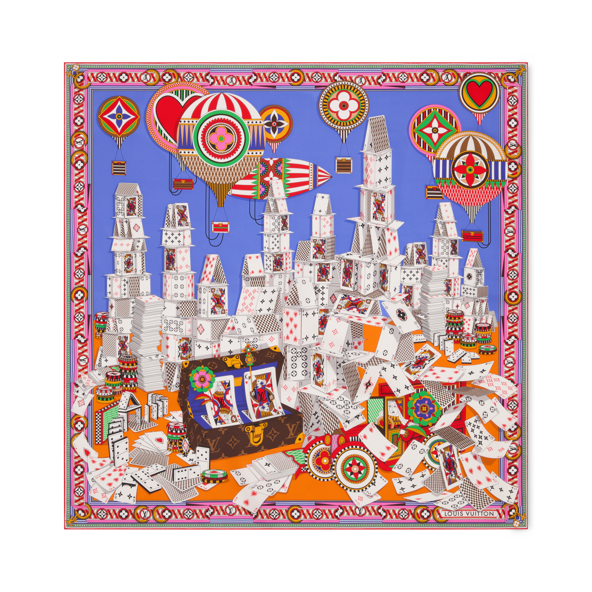 LV Card Game Square 90 S00 - Women - Accessories | LOUIS VUITTON ®